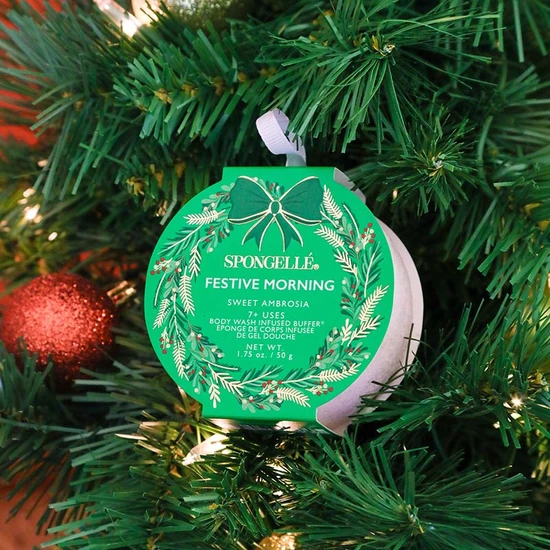 Spongelle Festive Morning Body Wash Infused Buffer Sweet Ambrosia 50g