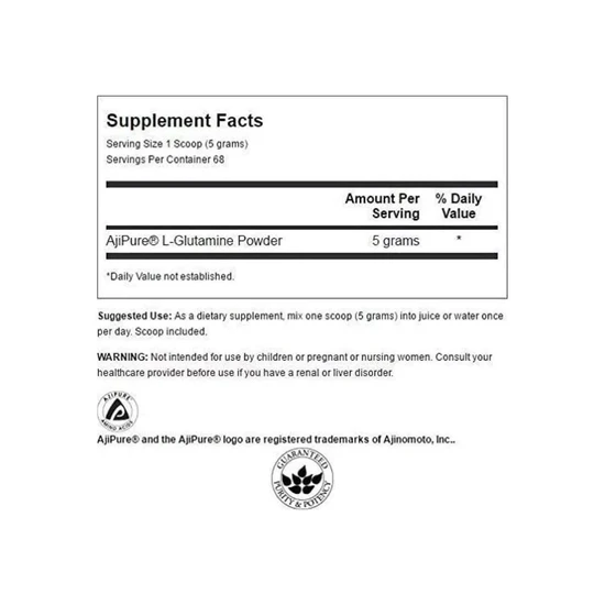 Swanson AjiPure L-Glutamine Powder 340g