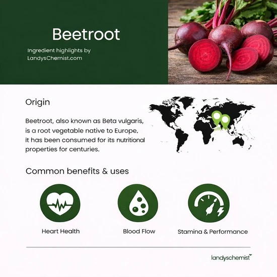 Nature's Plus Organic Beetroot Capsules 180 Capsules