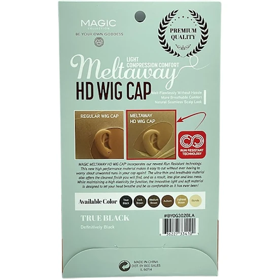 Magic Collection HD Meltaway Wig Cap True Black