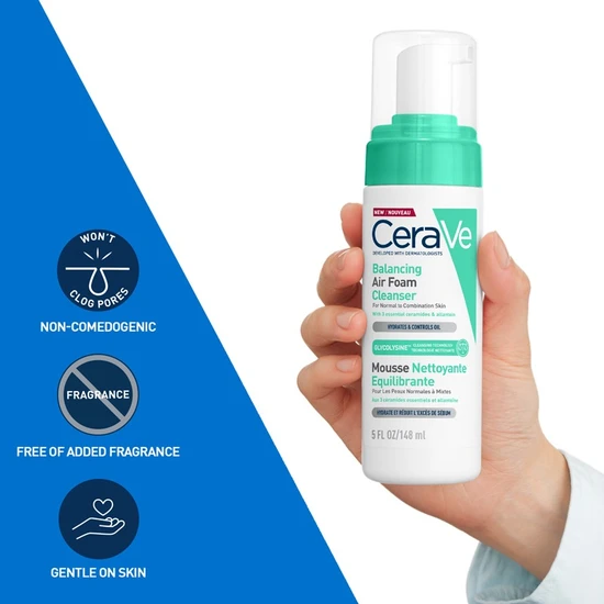 CeraVe Balancing Air Foam Facial Cleanser