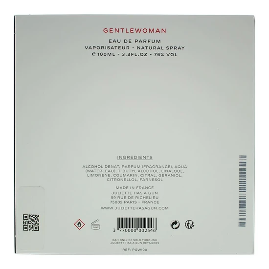 Juliette Has a Gun Gentlewoman Eau De Parfum 100ml