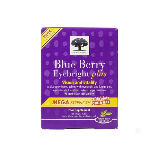 New Nordic Blue Berry Mega Strength Caps 30