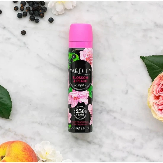 Yardley Blossom & Peach Body Spray 75ml