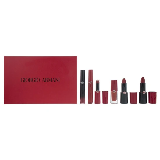 Giorgio Armani Red Lip Collector's Limited Edition Gift Set Shade 400 6 Pieces