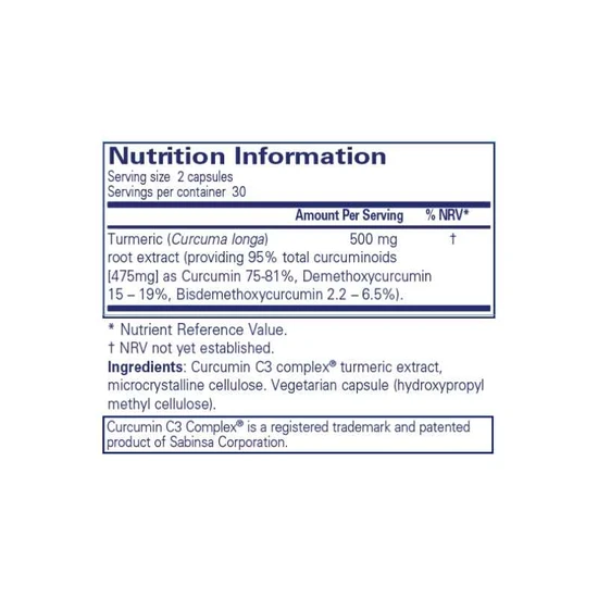 Pure Encapsulations Curcumin Capsules 60 Capsules