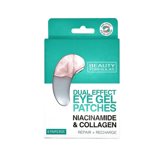 Beauty Formulas Dual Effect Eye Gel Patches With Niacinamide & Collagen 6 Pairs
