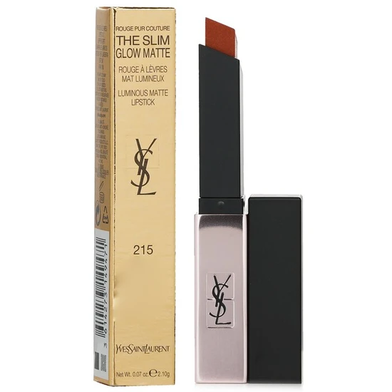 Yves Saint Laurent Rouge Pur Couture The Slim Glow Matte Lipstick 215 Undisclosed Camel