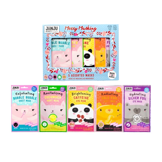 JiinJu Beauty Merry Masking Gift Set 5 x 15ml Masks