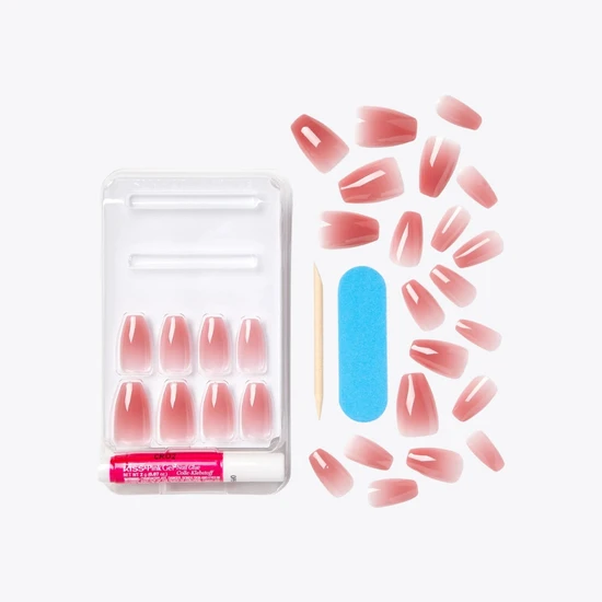 Kiss Bare-But-Better Acrylic Gel Nails Nude Nude