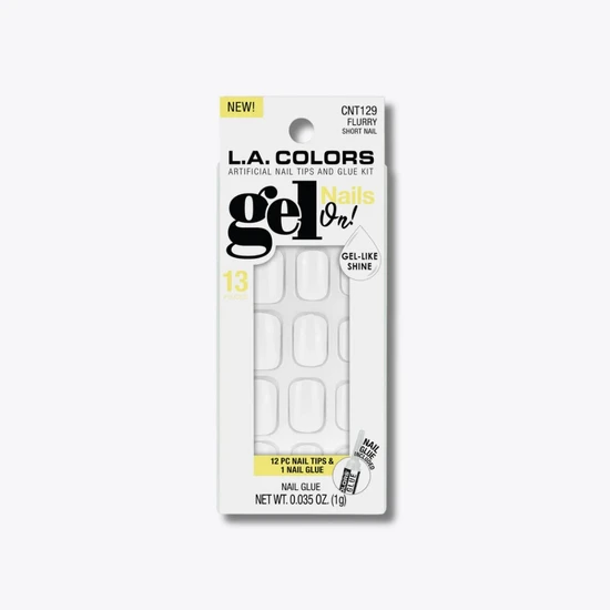 L.A. Girl LA Colours Gel On False NAIL Tips & Glue Kit Anarchy