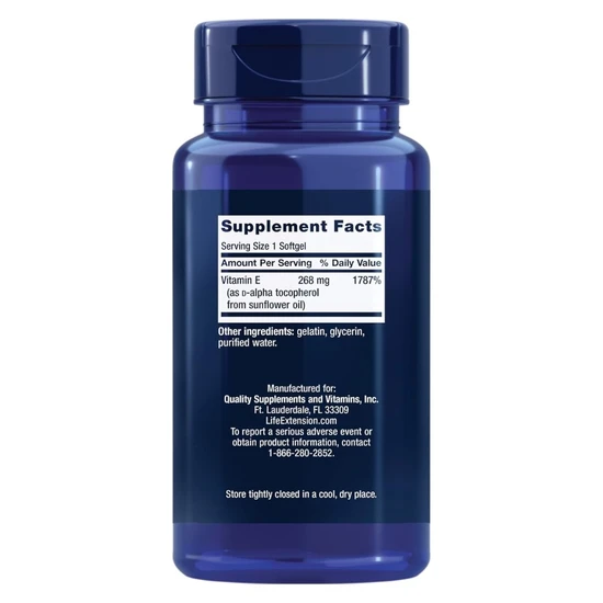 Life Extension Super Vitamin E 400 IU 90 Softgels