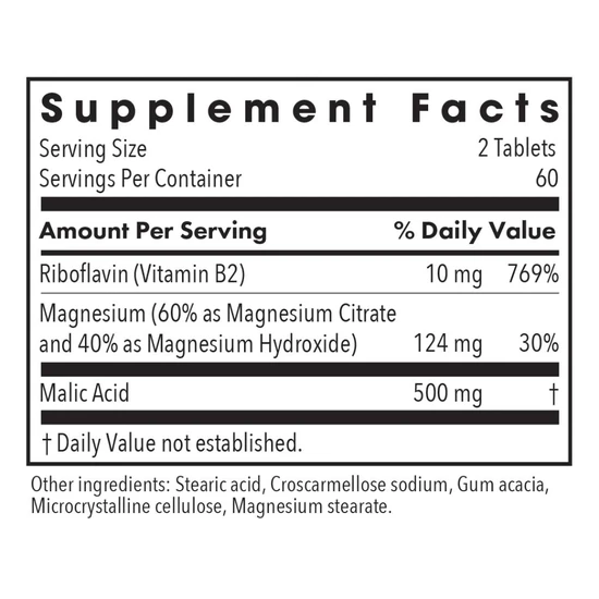 Allergy Research Group Magnesium Malate Forte Tablets 120 Tablets