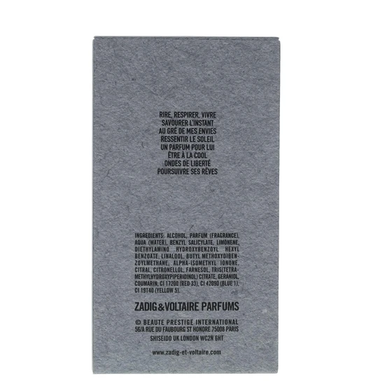 Zadig & Voltaire This Is Him! Vibes Of Freedom Eau De Toilette 50ml