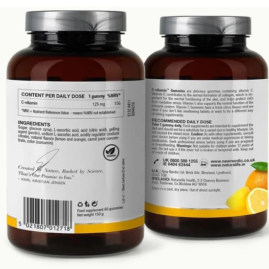New Nordic C-Vitamin Gummies 60 Gummies