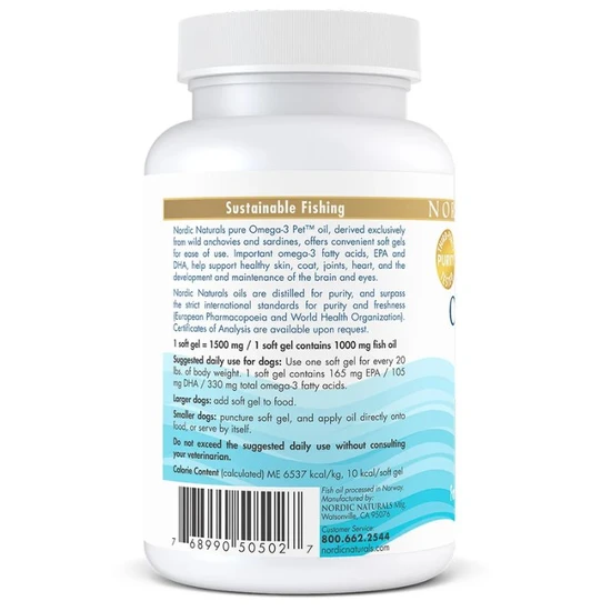 Nordic Naturals Omega-3 Pet Softgels 90 Softgels