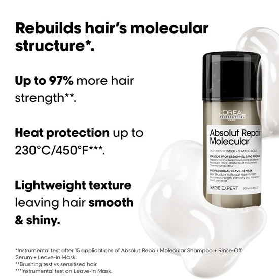 L'Oréal Professionnel Serie Expert Absolut Repair Molecular Repairing Leave-in Mask 100ml