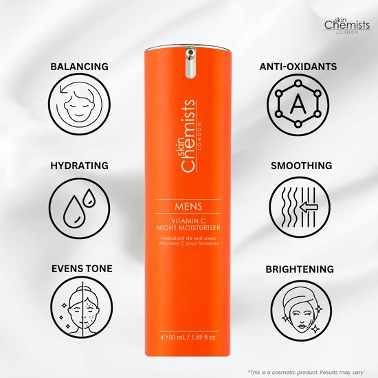 skinChemists Men's Vitamin C Night Moisturiser 50ml