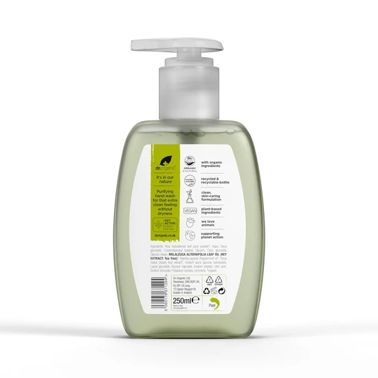 Dr. Organic Bioactive Skin Care Organic Tea Tree Hand Wash 250ml