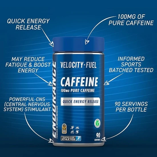 Applied Nutrition Endurance Caffeine 100mg Capsules 90 Capsules