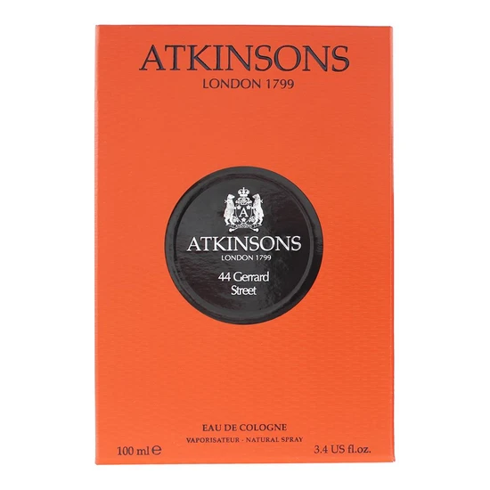 Atkinsons 44 Gerrard Street Eau De Cologne 100ml