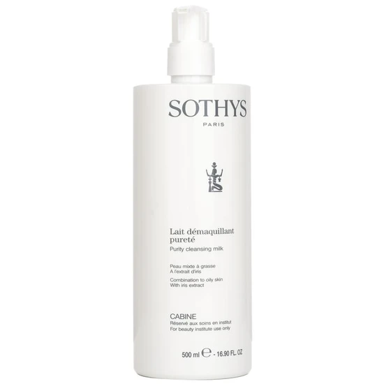 Sothys Purity Cleansing Milk For Combination To Oily Skin With Iris Extract 500ml