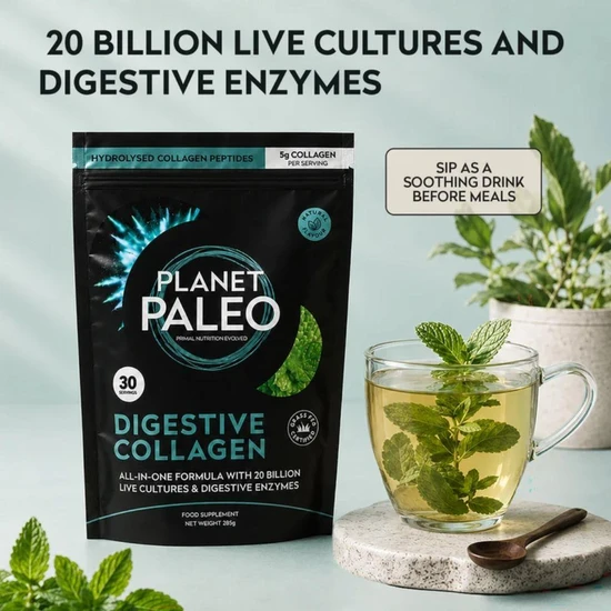 Planet Paleo Digestive Collagen Powder Mint 285g