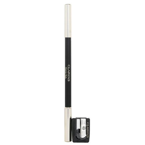 Clarins Long Lasting Eye Pencil With Brush 01 Carbon Black with Sharpener