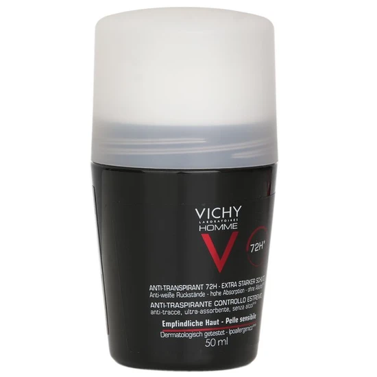 Vichy Homme Deodorant For Sensitive Skin Roll-On 50ml