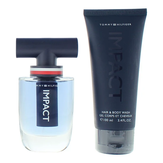 Tommy Hilfiger Impact Eau De Toilette 50ml + Body Wash 100ml Gift Set For Him 50ml