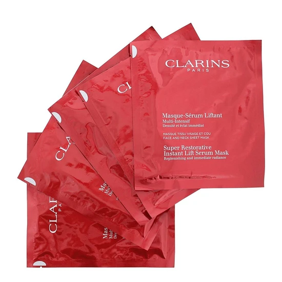 Clarins Super Restorative Instant Lift Serum Mask 5 Masks