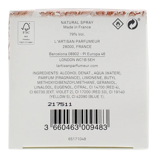 L'Artisan Parfumeur Vetiver Ecarlate Eau De Parfum 100ml