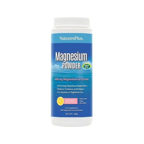 Nature's Plus Magnesium Powder Pink Lemonade 408g