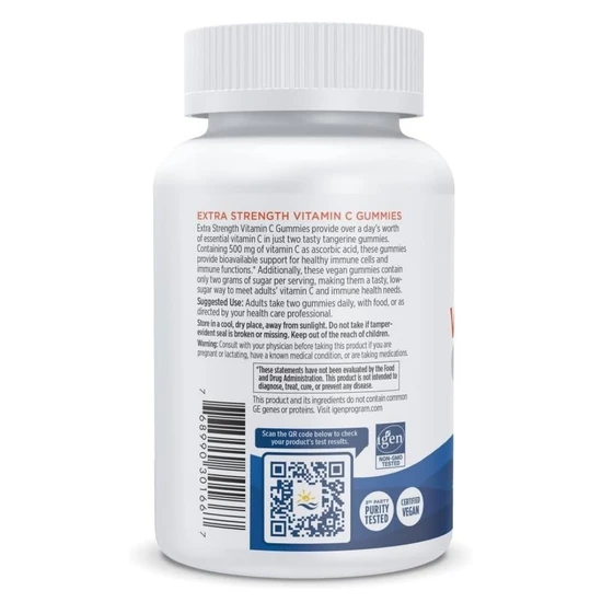 Nordic Naturals Vitamin C Extra Strength Tangerine Gummies 60 Gummies