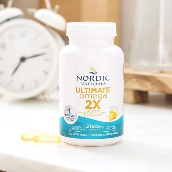 Nordic Naturals Ultimate Omega 2x 2150mg Lemon 60 Softgels