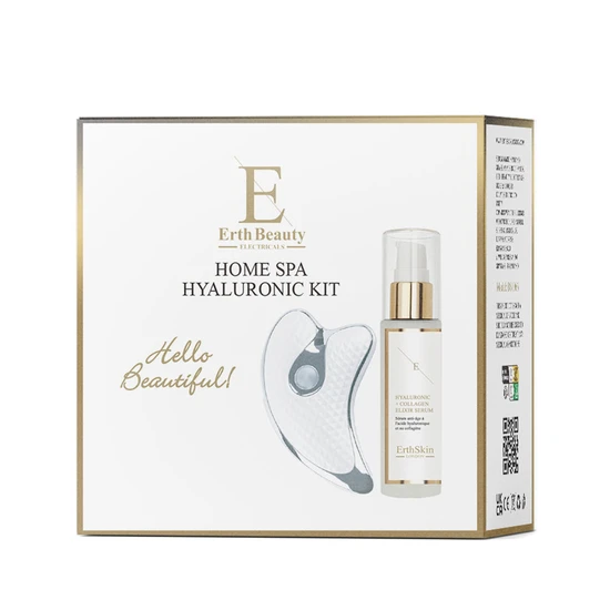 Erth Skin London Home Spa Hyaluronic Kit SONIC GuaSHA + HA Serum