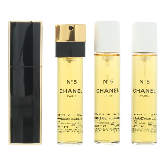 CHANEL No. 5 Eau De Parfum Twist & Spray 3 x 20ml