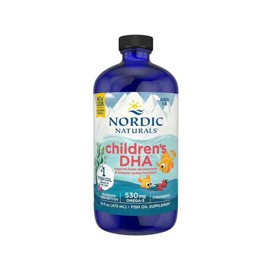 Nordic Naturals Children's DHA, 530mg Omega-3 Strawberry 473ml