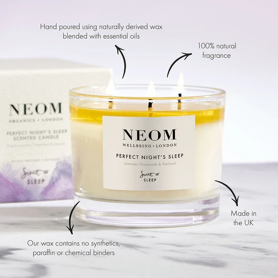 Neom Organics Perfect Night's Sleep Scented Candle 3 Wicks