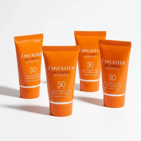 Lancaster Sun Control Sensitive Skin Oil-Free Lotion SPF 50+ 4x15ml