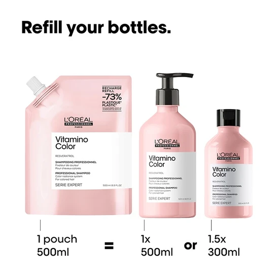 L'Oréal Professionnel Vitamino Colour Shampoo 500ml - Refill