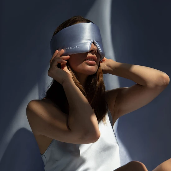 Drowsy Silk Sleep Mask Blue Belle
