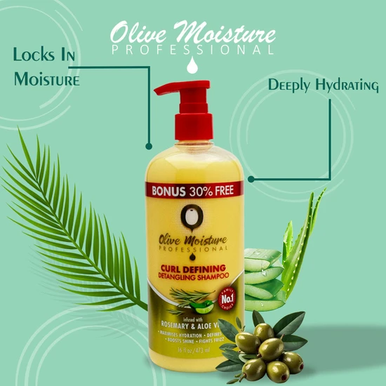 Olive Moisture Professional Curl Defining Detangling Shampoo 473ml