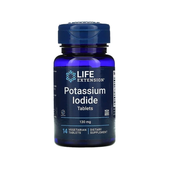 Life Extension Potassium Iodide Tablets 130mg - 14 tablets