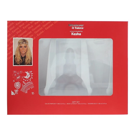 Whatever It Takes Kesha Gift Set 100ml Eau De Parfum + 100ml Body Lotion + 100ml Shower Gel
