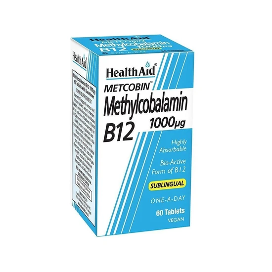 Health Aid Methylcobalamin Metcobin 1000mcg 60 Tablets