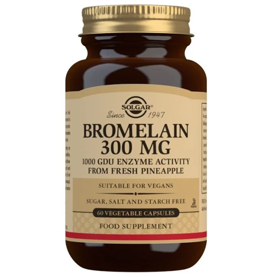 Solgar Bromelain 300mg Capsules 60 Capsules