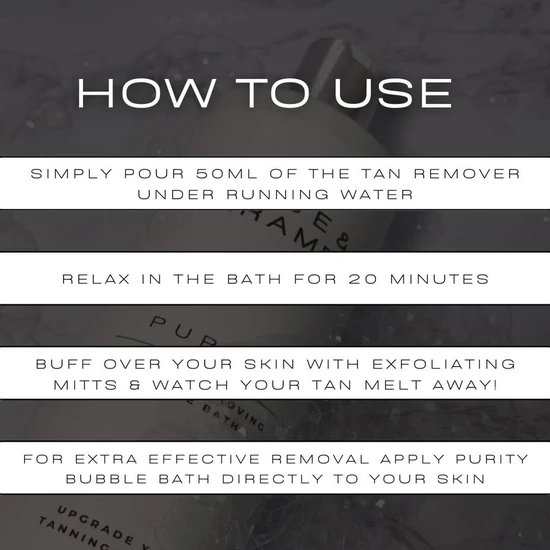 Rose & Caramel Purity Self Tan Removing Bubble Bath 500ml