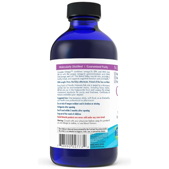 Nordic Naturals Complete Omega 1270mg Lemon 237ml
