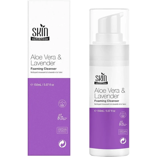 Skin Superfood Aloe Vera & Lavender Foaming Cleanser 150ml
